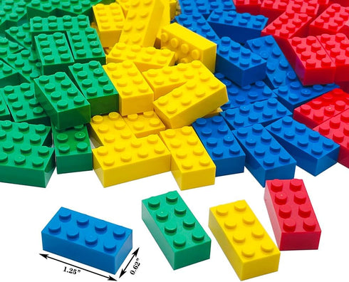 120Pieces Classic Building Bricks Blocks Toy Set 2x4 MOC Building Basic Bricks Parts and Pieces Compatible with Major Brands STEM Creative Constru...