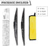 (Set of 2) HODEE Replacement For Chevrolet Chevy Trax 2013-2020 GMC Acadia 2017-2021 Jeep compass 2007-2016, Rear Wiper Blade Kit Set,Rear Wiper A...