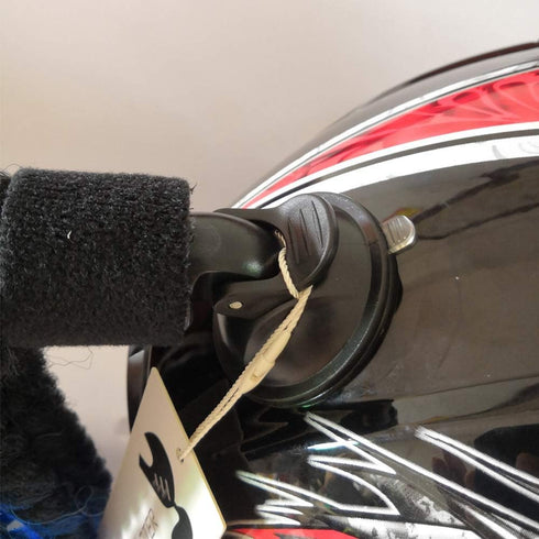 Helmet Pigtails Gradient Ramp Helmet Braids Ponytail Helmet Hair with Suction Cup for Motor Bike 1PCS 24inch (Helmet not Included)...