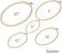 Caydo Embroidery Kit with Packing Bag Including Instructions, 5 Pcs Embroidery Hoops, 50 Color Threads, Aida Cloth, and Cross Stitch Tool Embroide...