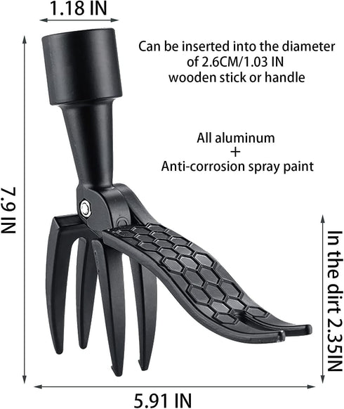 Metal Weed Removal Head Replacement for Garden Stand-up Weed Puller Tool Handheld Weed Picker Tool Without Bending Pulling, Kneeling -No Handle...