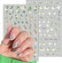 6 Sheets Flower Nail Art Stickers 3D Self-Adhesive Flower Nail Decals Spring Daisy Blossoms Design Floral Nail Sticker Spring Summer Nail Art Supp...