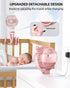 Portable Mini Stroller Fan, Battery Operated Small Clip on Fan, Detachable Flexible Tripod Baby Fan with 3 Speed, Rechargeable Personal Fan for Ca...
