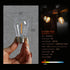 S14 Replacement LED Light Bulbs E26 Base Vintage LED Edison Filament Bulbs 1W Equivalent to 10W Warm White 2200k Outdoor String Light Bulbs Clear ...