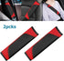 Car Seat Belt Cover, 2 Pack Carbon Fiber Leather Seatbelt Shoulder Pad, Auto Safety Seat Belt Cushion Protector Compatible with All Cars and Backp...