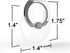 Transparent Phone Ring Holder Grip 360 Degree Free Rotation, Clear Cell Phone Finger Ring Kick-Stand Compatible with iPhone X 8 7 Plus 6S 6 5s 5 S...