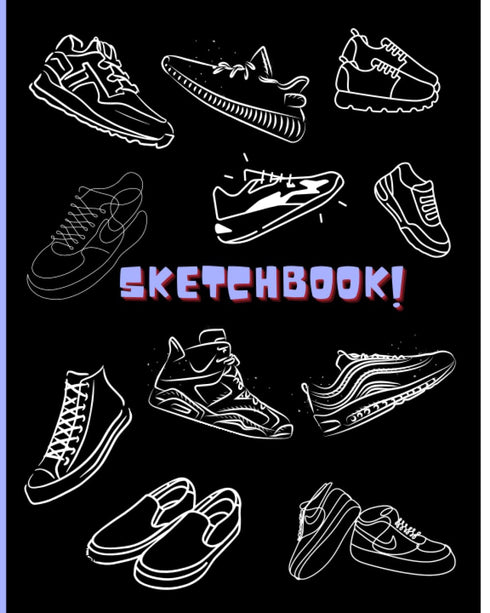 Sneaker Sketchbook: Kids Large Blank Paper Drawing Notebook for Art, Doodling, Sketching, and Designing | Sneakerheads | Boys and Girls Gift...