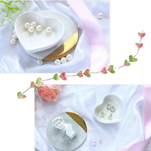 Ceramic Heart Shape Sauce Dish,Multipurpose Mini Seasoning Dishes Sushi Dipping Bowl Appetizer Plates Serving Dish Saucers Bowl Love Wedding Gift ...