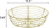 IBWell® Gold Fruit Bowl for Kichen Countertop, Round Wire Fruits Breads Vegetables Snacks Canddy Basket - 11.2"x3.6"(DxH)...