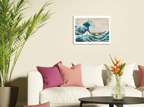 The Great Wave off Kanagawa - Mount Fuji - Vintage Japanese Woodblock Print by Hokusai c.1830s - Bamboo Fine Art 290gsm Paper (Unframed) 12x16in...
