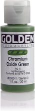 Golden Fluid Acrylic Paint 1 Ounce-Chromium Oxide Green...