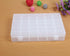 Adjustable 36 Compartment Slot Clear Plastic Storage Craft Box Organizer Container Case Tool for Jewellery Hair and Make Up Comestic Accessories...