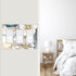Flower 3-Gang Triple Rocker Wall Plate Decorative Light Switch Cover for Kitchen Bedroom Bathroom Farmhouse Switches Faceplate White Blue...