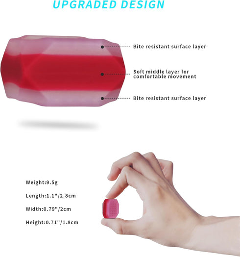 Jaw Exerciser for Men and Women, Food Grade Silicone, Tightening, Shaping, and strengthening Facial Exercise Equipment, Suitable for Beginners, In...