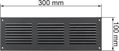 Vent Systems 12'' x 4'' Inch - Anthracite - Air Vent Cover Metal Air Return Grill with Built in Pest Guard Screen HVAC Vent Cover for Home Improve...
