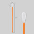 Lab Polyester Swabs 6.3" (100 pcs, Orange, Length/Swab Head Width=160 mm/6.5 mm) Long Cleaning Swabs Multipurpose Purpose Cleanroom Swab Sticks (A...