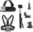 VVHOOY 3 in 1 Universal Action Camera Accessories Kit - Head Strap Mount/Chest Harness/Selfie stick Compatible with Gopro Hero 13 12 11 10 9 8 7 6...