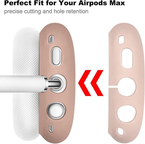 AIRSPO Airpods Max Case Cover, Silicone Case Cover for AirPods Max Headphones, Anti-Scratch Ear Pad Cover/Headband Cover for Apple AirPods Max, Ai...
