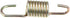 X AUTOHAUX 2pcs 6cm Length Gold Tone Plated Steel Motorcycle Brake Pedal Return Spring for Suzuki...