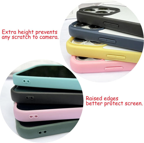 JUSTRY 5 Sets Sublimation Blanks Phone Case Bulk Covers Compatible with iPhone 14, 6.1-Inch, 2 in 1 2D DIY Clear Case Soft Rubber Cover+Inserts Ma...