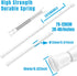 AIZESI Spring Tension Curtain Rods Short Tension Rod (White,27" to 37"-4Pcs)...