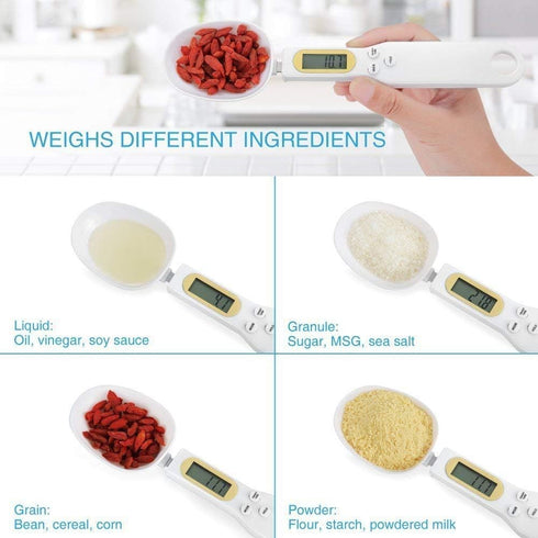 Meichoon Food Scale Spoon, Digital Kitchen Scale High Precision Small Scale with Tare Function Weighing and Measuring Dry Liquid Ingredient Milk T...