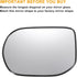 X AUTOHAUX Car Rearview Left Driver Side Mirror Glass Replacement W/Backing Plate Non-heated White Glass for Honda Civic 2006-2011...