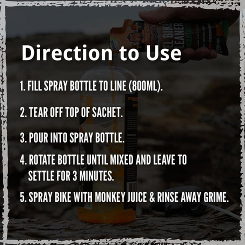 Tru-Tension | Monkey Juice Gel Bike Cleaner | Perfect For Road Riding, Off-Road, Commuting & Touring | Motorcycle Tools & Accessories | 100ml Conc...