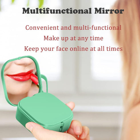 Three in One Charging Cable Roll Single Pull, Retractable USB Fast Charger, Phone Stand Mirror, Data Transmission, for IP/Type-C/Micro-USB Compati...