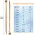 Mdoker Bamboo Knitting Needle Straight Single Pointed Sweater Knitting Needles 13.8-inch Length for Handmade DIY Knitting Projects,Size US 6(4mm)....