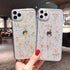 YTanazing Flowers for iPhone 12/12 Pro Cute Case Real Flower Glitter Floral Design Slim Shockproof Soft Flexible Clear TPU Back Phone Cove for iPh...