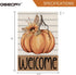 Fall Welcome Garden Flag 12.5 x 18 Inch, Pumpkin Sunflower Double Sided Small Decorative Flag for Outside Yard Lawn Outdoor Decoration GB080-12...