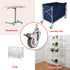 Skelang 4 Pcs 1'' Swivel Threaded Stem Casters, TPE Mute Crib Caster, M6×15 Stem Caster Wheels with Brake, Replacement for Baby Bed, Cabinet, Tabl...