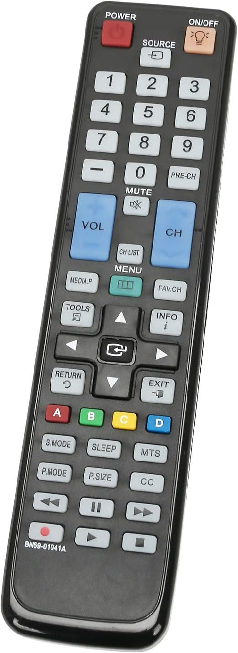 BN59-01041A Replacement Remote fit for Samsung LCD LED Smart TV LN46C550J1F LN46C600F3F LN46C610N1F LN46C630K1F LN46D610M4F LN46D630M3F LN55C610N1...