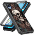Case for Cricket Debut S2 / Att Calypso 4 Phone Case with Screen Protector (Tempered Glass),Slim TPU Rugged Corners Bumper Cover for Men Women- Sk...