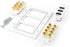 TNP Home Theater Wall Plate - 3-Gang 7.2 Surround Sound Distribution w/Premium Gold Plated Copper Banana Binding Post Coupler for 7 Speakers, 2 RC...