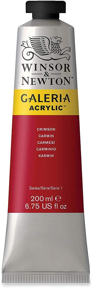 Winsor & Newton Galeria Acrylics - Crimson - 200ml Tube...