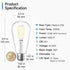 SHINESTAR Edison LED Light Bulbs, Dimmable E26 LED Bulb 60 watt, 6W High Brightness 4000K Daylight white, ST58 Antique LED Filament Bulbs with 80+...