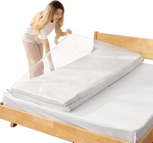 Mattress Vacuum Storage Bag Zippered Mattress Bag Vacuum Sealer Bag for Memory Foam Mattress Moving Shipping Storage...