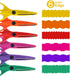 UCEC Craft Scissors Decorative Edge, 6 Pack Extended Crafting Scissors, Pattern Scissors with Different Designs on Blades, Fun Scissors for Kids, ...