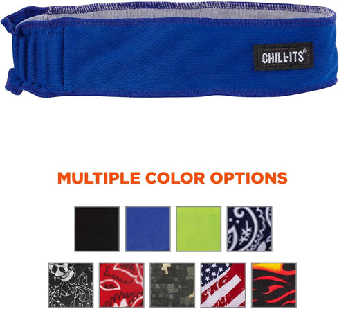 Ergodyne Chill Its 6605 High Performance Headband -Terry Cloth Sweatband...