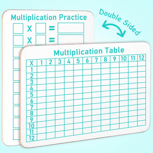 Grope Small Dry Erase Board for Students 9x12 inches Dry Erase Lap White Board Kids Dual Sided Blank Mini Whiteboard for School (Double Blank?1 Pa...