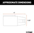 CURT 57661 7-Way RV Blade Vehicle-Side to 6-Way Round Trailer Wiring Adapter, Center Pin Brake Lights...
