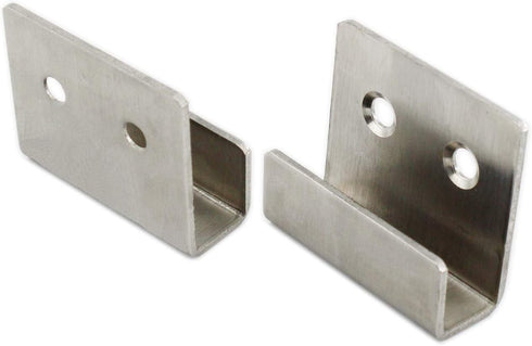 Stainless Steel Tile Bracket Billboard Holder, Wall Mounted Hanger Fastener Utility Hooks for Ceramic Tile Display with Installation Screws 10 Pac...