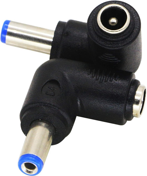 zdyCGTime 90 Degree Angle DC5.5x2.1mm Male to Female Adapter 5 Volt DC Barrel Power Jack Charging Cable Connector for Tablet (DC5.5x2.1mm)(2pack)...