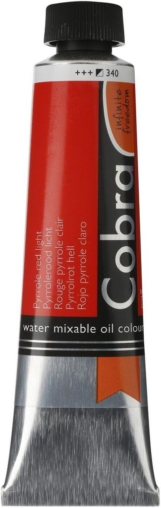 Cobra Water-Mixable Oil Color 40 ml Tube - Pyrrole Red Light...