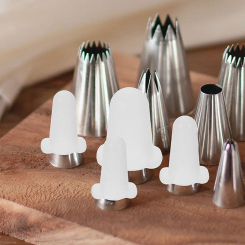 LIFKOME 8pcs Cake Frosting Tip Covers Pipping Tip Protective Cap Silicone Piping Tip Sleeves Baking Nozzle Covers Bakeware Set...