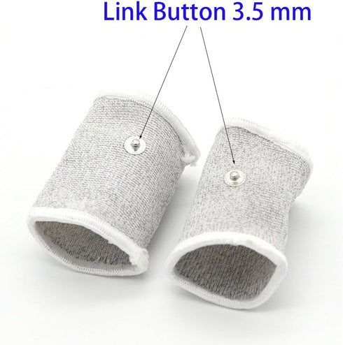 E-stim Adjustable Fabric Silver Thread Conductive Loop Accessories for Tens Stim Finger Massager Accessories...