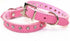 Soft Seude Leather Full Rhinestone Dog Collar Sparkly Crystal Diamonds Studded Puppy Pet Collar for Small Medium Breeds Pink,XXS...
