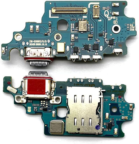 TheCoolCube USB Charger Dock Charging Port Connector Socket Module with Flex Ribbon Cable Replacement for Samsung Galaxy (S21 Plus S21+ G996U 6.7 ...